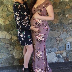 Pink Blush Maternity Gown